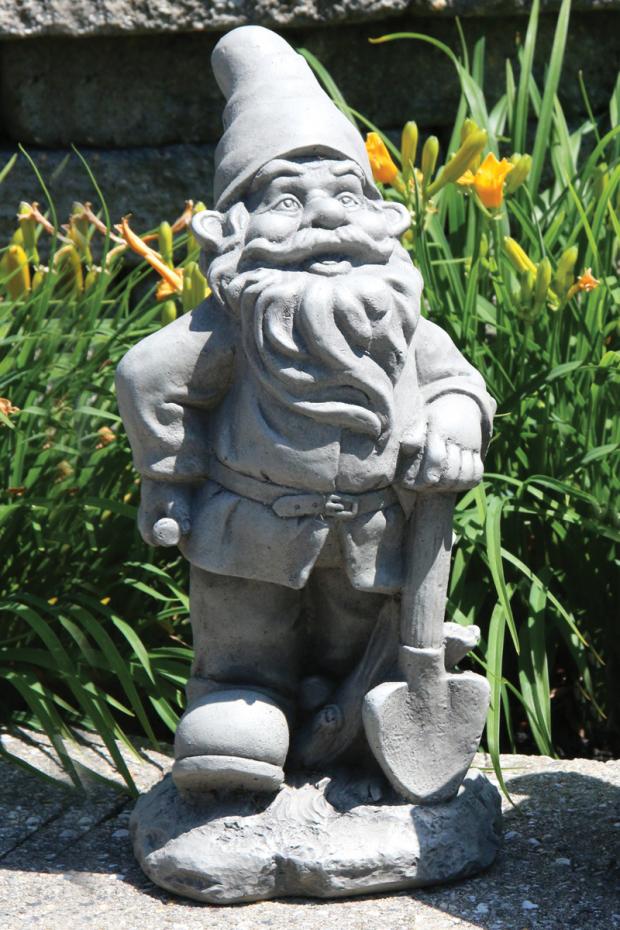 Lazy Daze Gnome - Shovel – Massarelli Lawn Ornaments