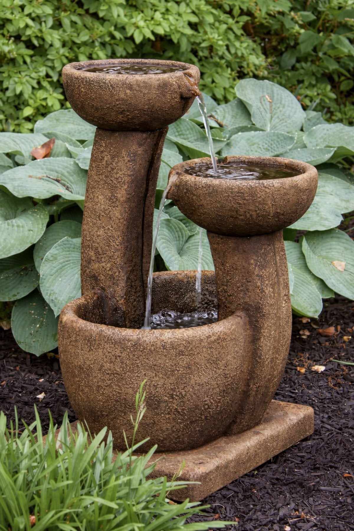 One Piece Graceful Dish Fountain – Massarelli Lawn Ornaments