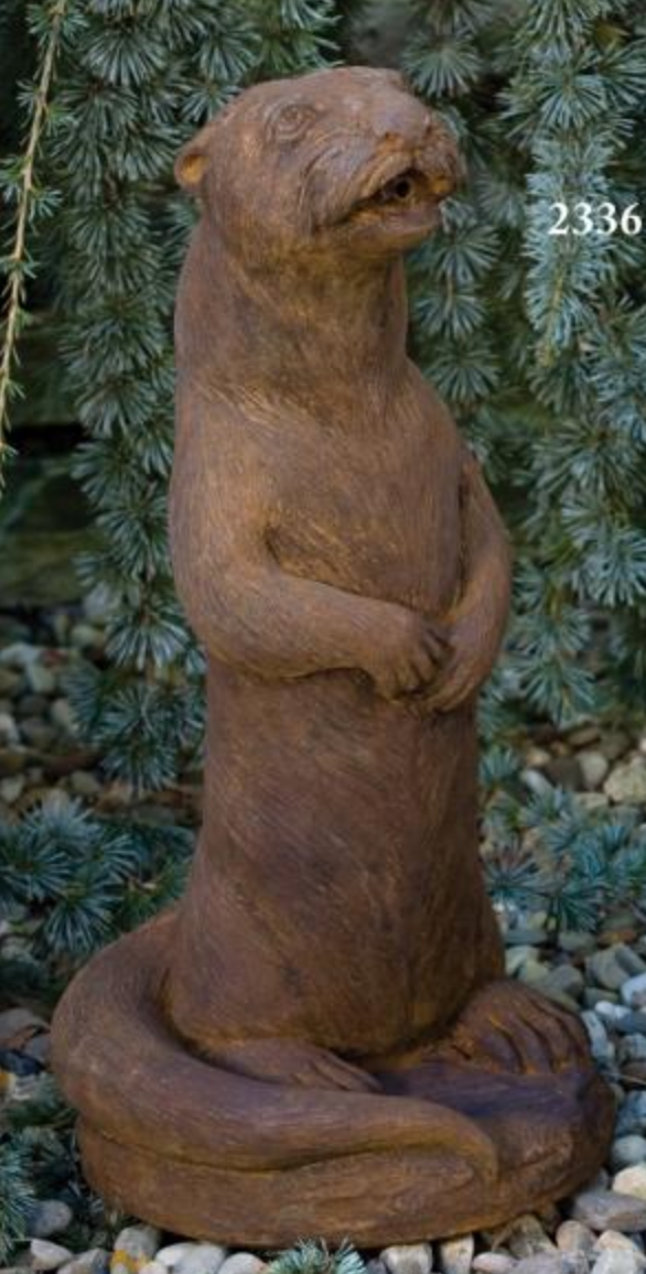 Otter Tail & Bullterranerまとめ売り Sitting Otter - Plumbed – Massarelli Lawn Ornaments