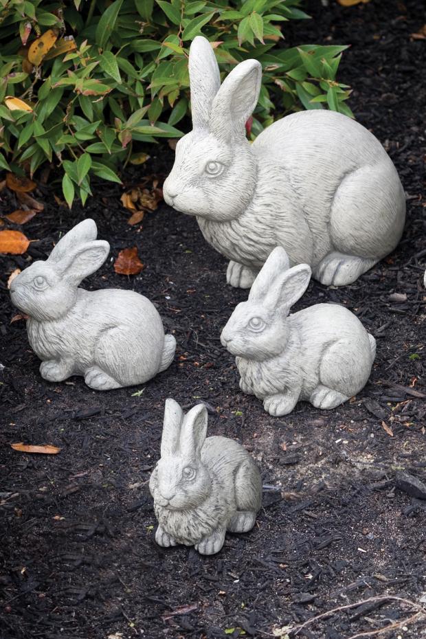 Rabbit Set – Massarelli Lawn Ornaments