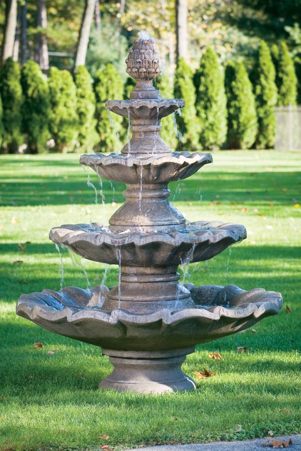 Large Four Tier Fountain – Massarelli Lawn Ornaments