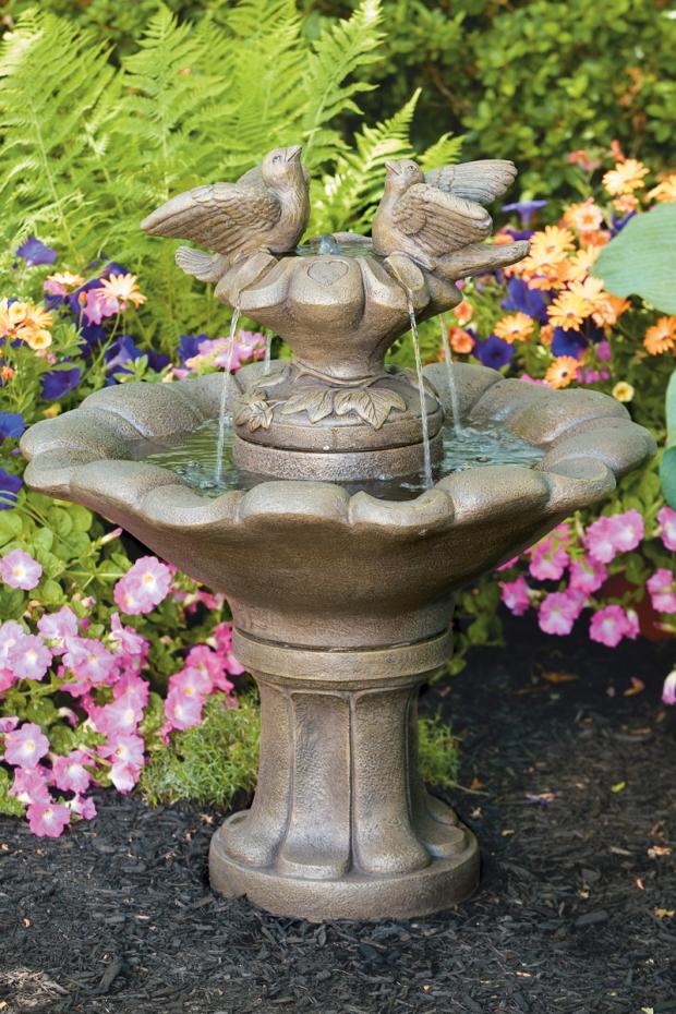Massarelli's Doves of Love on Flower Shell Fountain - Thumbnail 2