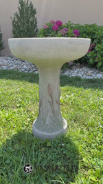 
      One Piece Cattail Bird Bath
      